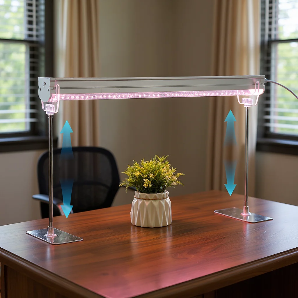 

1 Pair Grow Light Bracket Tabletop Grow Light Stand Indoor Plant Light Stand Grow Light Hangers Adjustable Grow Light Stand Rack