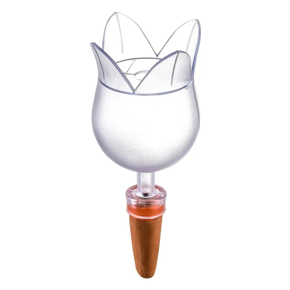 

Creative Tulip Shape Plant Automatic Watering System Balls Plastic Decorative Drip Irrigation Stakes Clear Plant Waterer