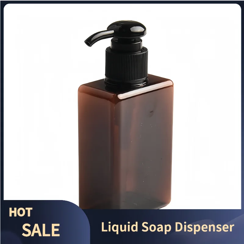 1PC Brown Hand Pump Bottle Soap Dispenser Liquid Lotion Hand Pump Soap Dispenser Refillable For Shampoo Bottle Bathroom Supplies