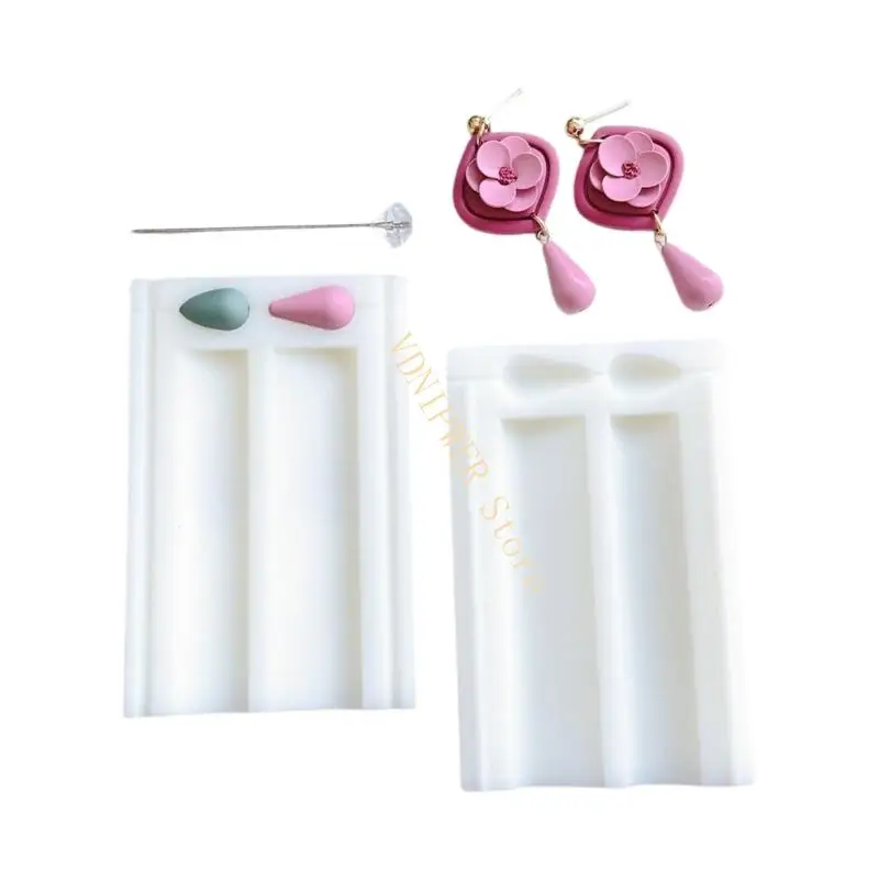 

Craft Bead Hole Mould for Polymer Clay Creation Double Slot Tool D08E