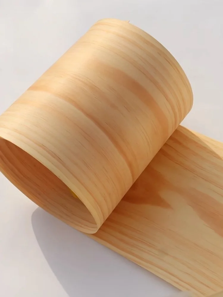 Pure Solid Wood Veneer L: 2.5metersx200x0.4mm Natural Pine Patterned Veneer Dyed Wood Veneer Sheets