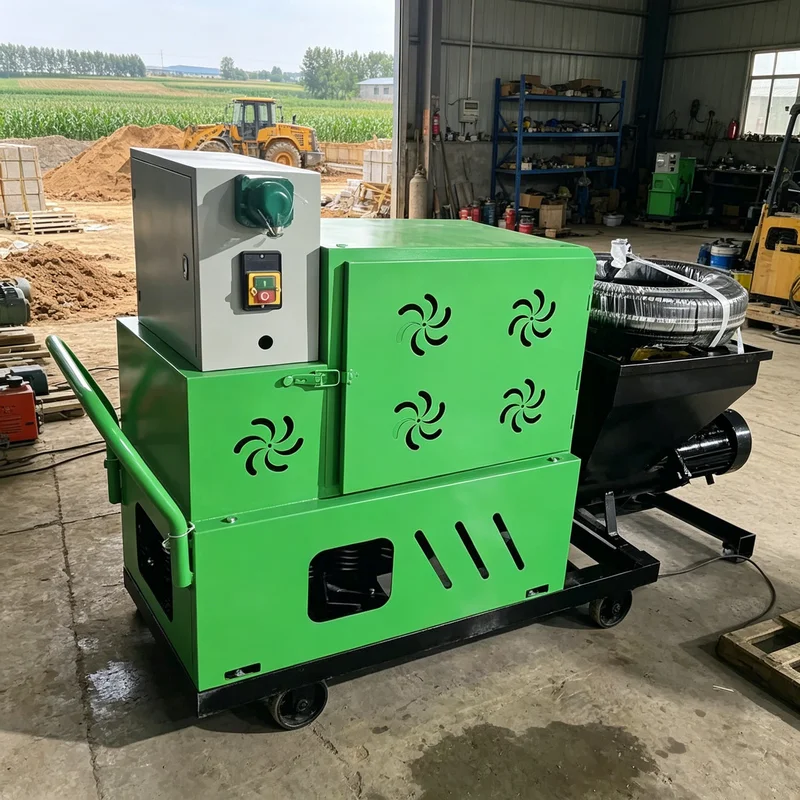 

Customized Portable Electric Mortar Spraying Machine Small Size For Home Decoration Engineering Projects Easy To Move