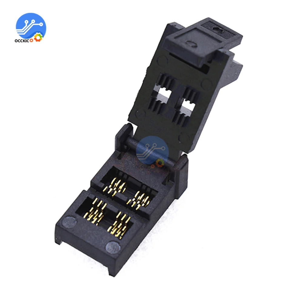 SOT23-3-6L-1.7 IC โปรแกรมเมอร์อะแดปเตอร์ชิปซ็อกเก็ตทดสอบการเผาไหม้ที่นั่งติดตั้งพลาสติกกว้าง1.7มม.