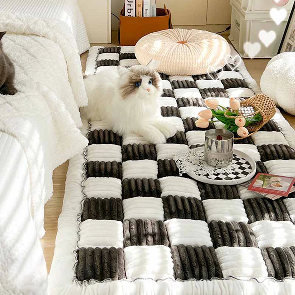 

Cat Bed Mat Warm Pet Dog Scratchable Blanket Anti-slip Washable Cushion Sofa Couch Cover Protector For Large Cats Pet Supplies