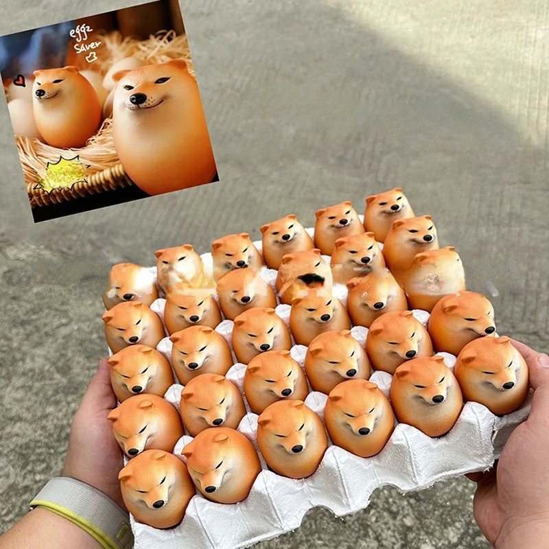 

6cm Shiba Inu Squeeze Toys Kawaii Interesting Playthings Table Decoration Decompression Cute Toys Funny Things Gifts for Kids