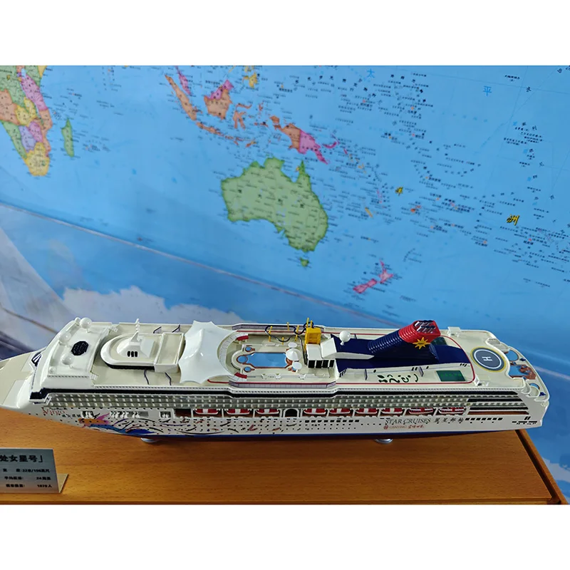 Modelo de crucero de 43CM, adornos estáticos y regalos de modelo de barco de Metal, colección conmemorativa de decoración del hogar