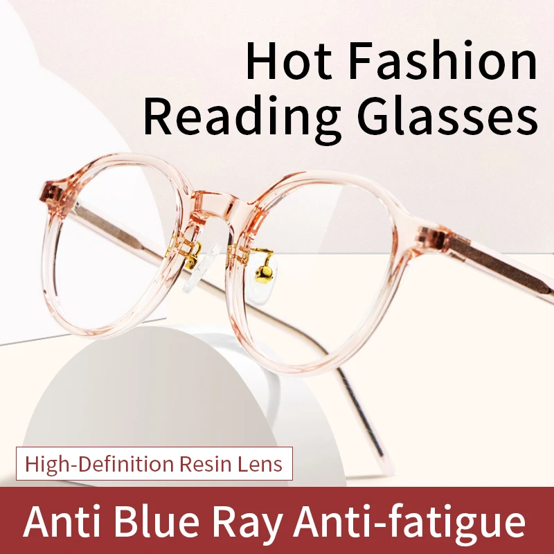 

Vintage TR90 Blue Light Blocking Reading Glasses Women,Ultralight Eyeglasses Frame Anti Glare/Eyestrain Presbyopia Eyeglasses