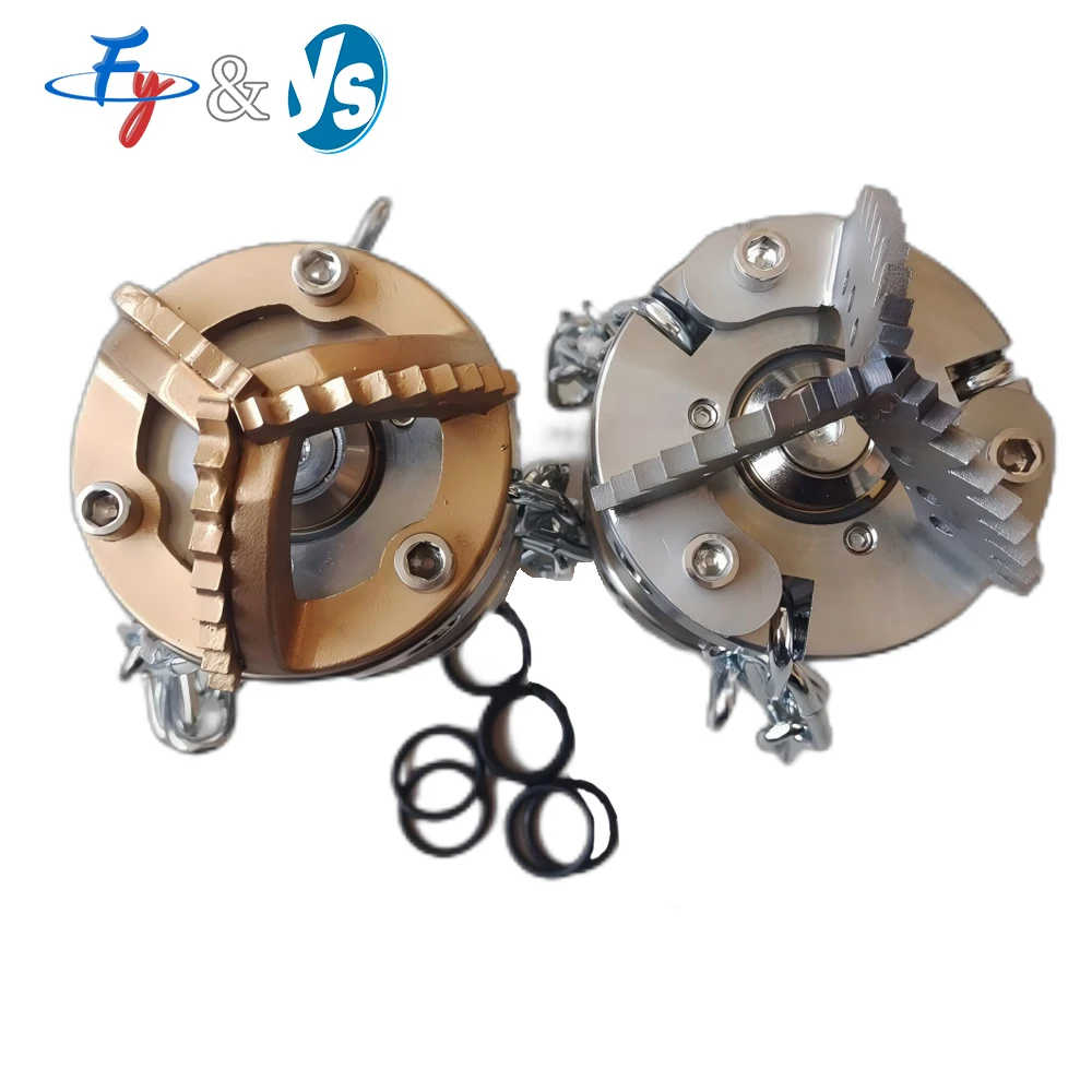 

High-Pressure Sewer Cleaning Nozzle - Chain Flail & Spinning Jet Tips for Pipe/Root Cutting (215-300L/min Flow)