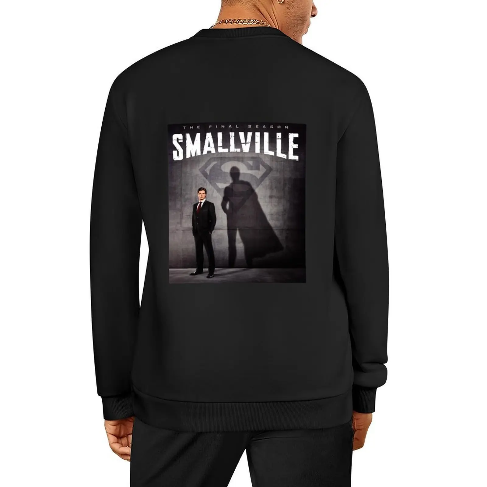 بلوفر رجالي بشعار SMALLVILLE بلوزة رجالي مصممة ملابس خريفية بقلنسوة للرجال