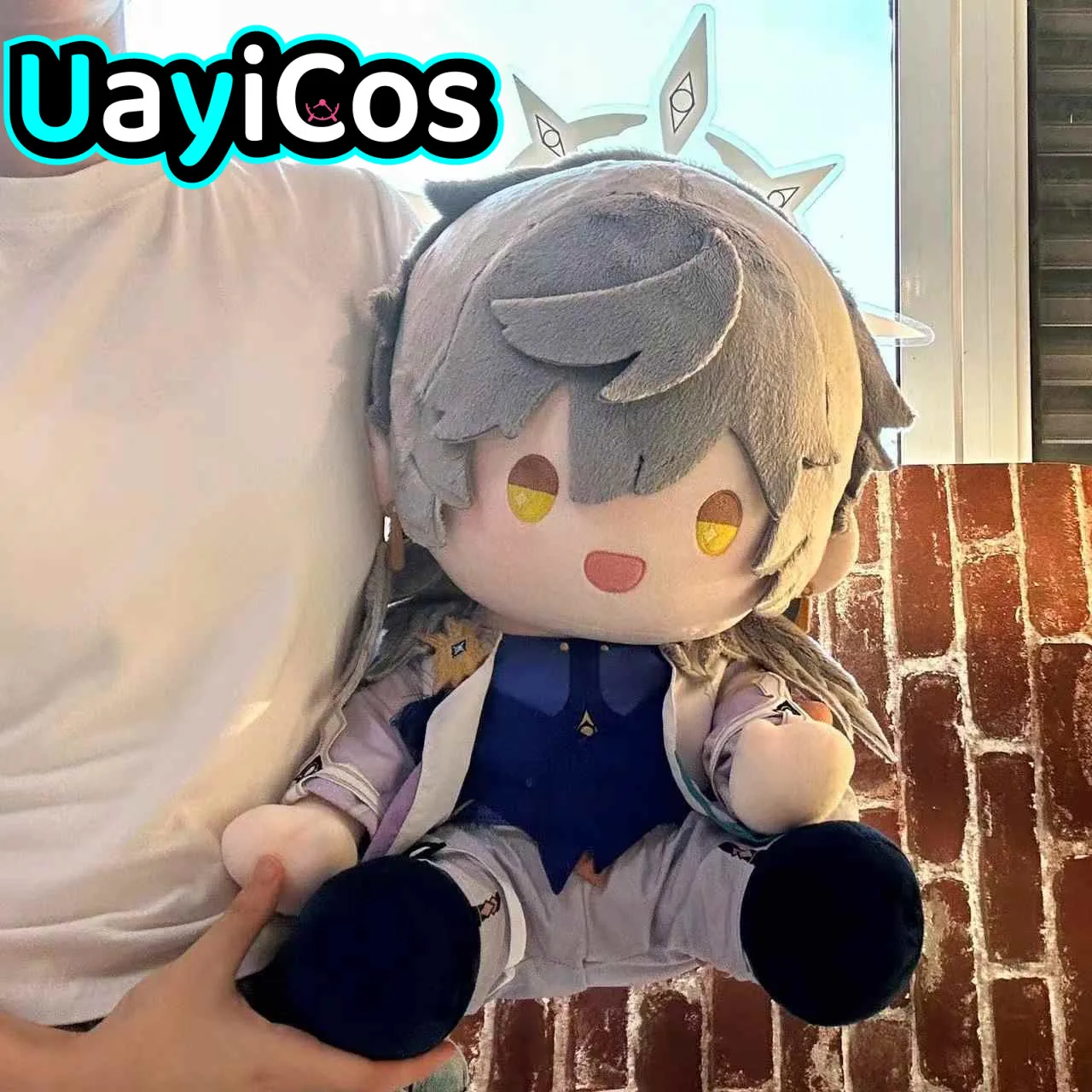 

40cm Honkai: Star Rail Sunday Cartoon Stuffed Sitting Plushies Plush Cotton Doll Clothes Soft Pillow Anime Figure Toy For Kids G