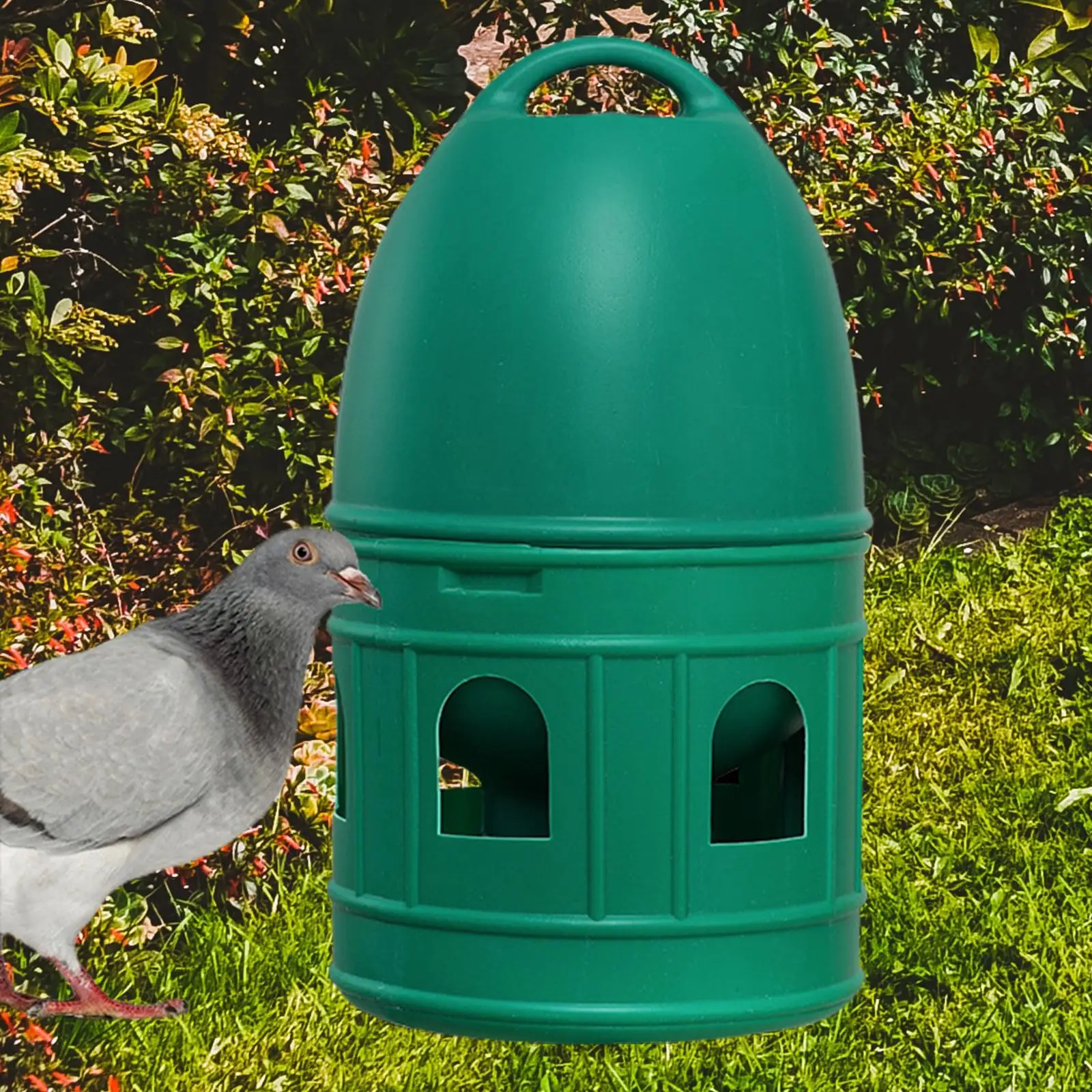 3L/5L Bird Water Drinker Parrot Parakeet Pigeon Duck Dove Water Dispenser Automatic Feeder with Hanging Handle Bird Pot