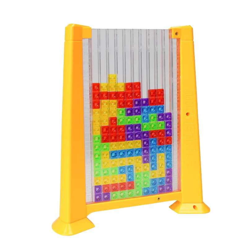 Décennie s de construction carrés modifiés Tetris, jeu de société Puzzle, jouets intelligents, cadeau de la journée des enfants, jouets d'éducation précoce