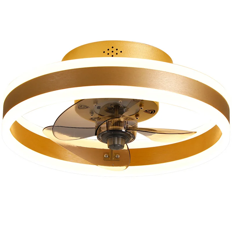 

110V light luxury ceiling fan light frequency conversion mute