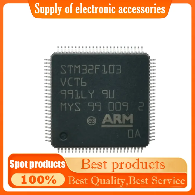 

Original Genuine STM32F103VCT6 LQFP100 STM32 Mainstream MCUs STM32F1 Series Single Chip microcontroller LQFP-100