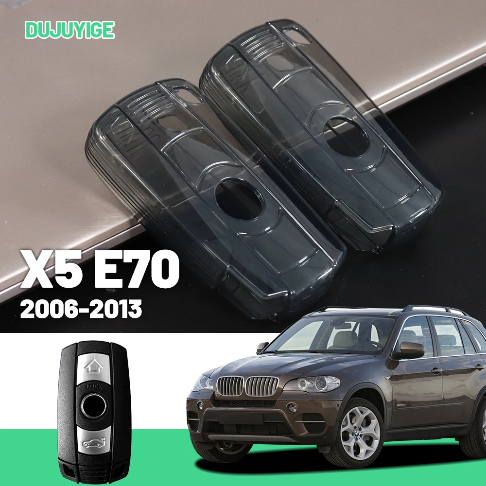 

Clear TPU Car Key Case For BMW X5 E70 2006-2013 Key Fob Cover Protector Shell Auto Accessories 2007 2008 2009 2010 2011 2012