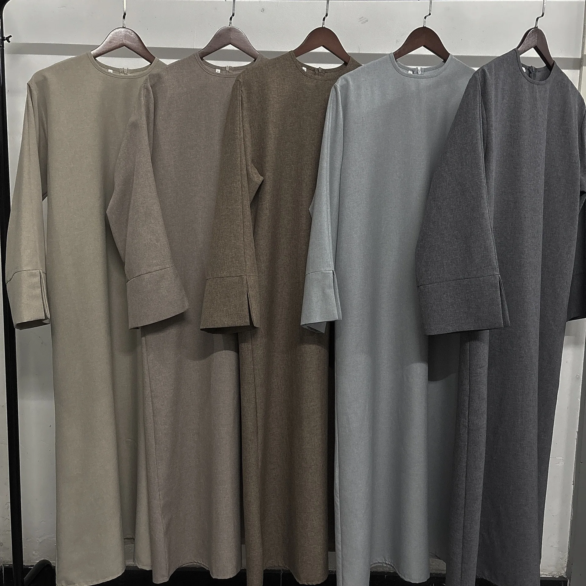 

Plain Abayas for Women Muslim Modest Maxi Dress Turkey Kaftan Eid Djellaba Ramadan Islam Clothing Arabic Robe Vestidos Ramadan