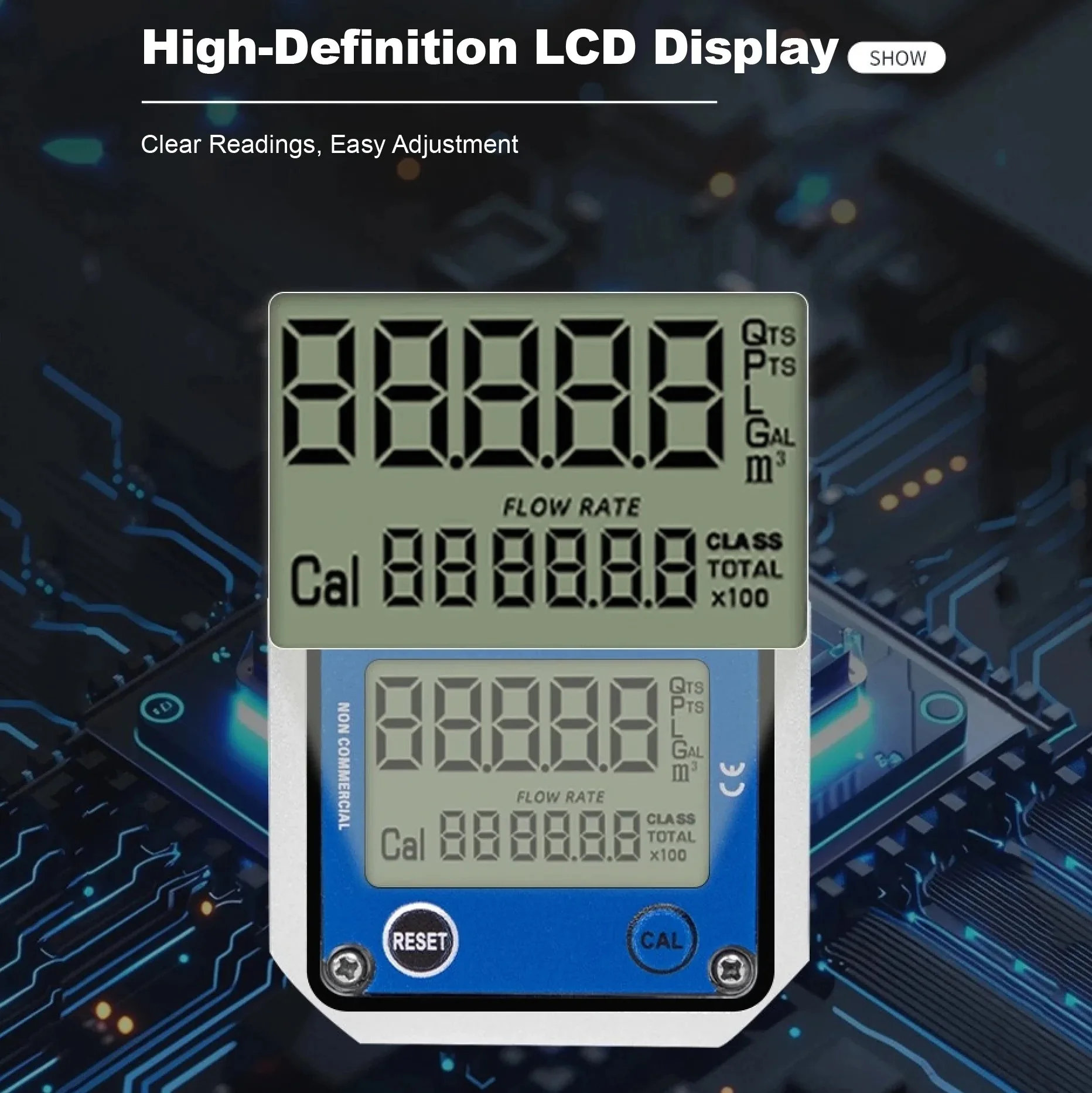 Micro Oval Gear Flow Meter RS485 High Precision Digital Liquid Flowmeter LCD Display Water Flow Control G1/4 G1/2 G3/4 Optional
