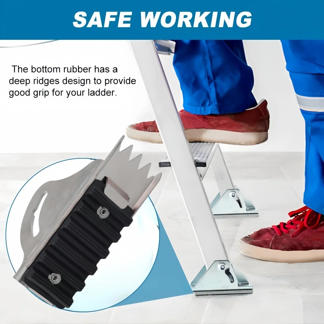 Anti-Skid Shoe Kit for Extension Ladders Ladders Feet Replacement Parts Rubber Padded Feet Ladder Feet Accessories Parts