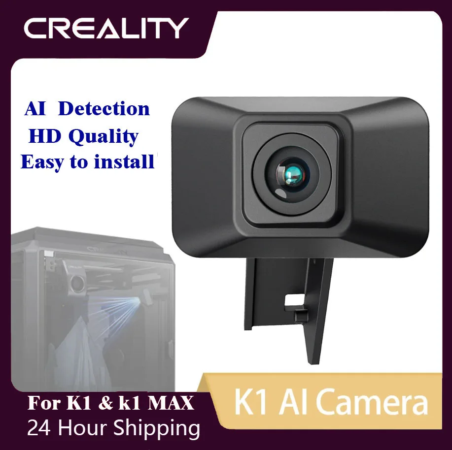 

CREALITY K1 3D AI Camera HD Quality Intelligent Assistant Support Real Time Viewing HD Quality Time-lapse Filming for K1/ K1 Max