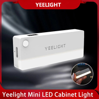 NEW Yeelight LED Cabinet Light USB Rechargeable MINI Infrared Sensor Night Light For Drawer Kitchen Cupboard Wardrobe Bed Lamp