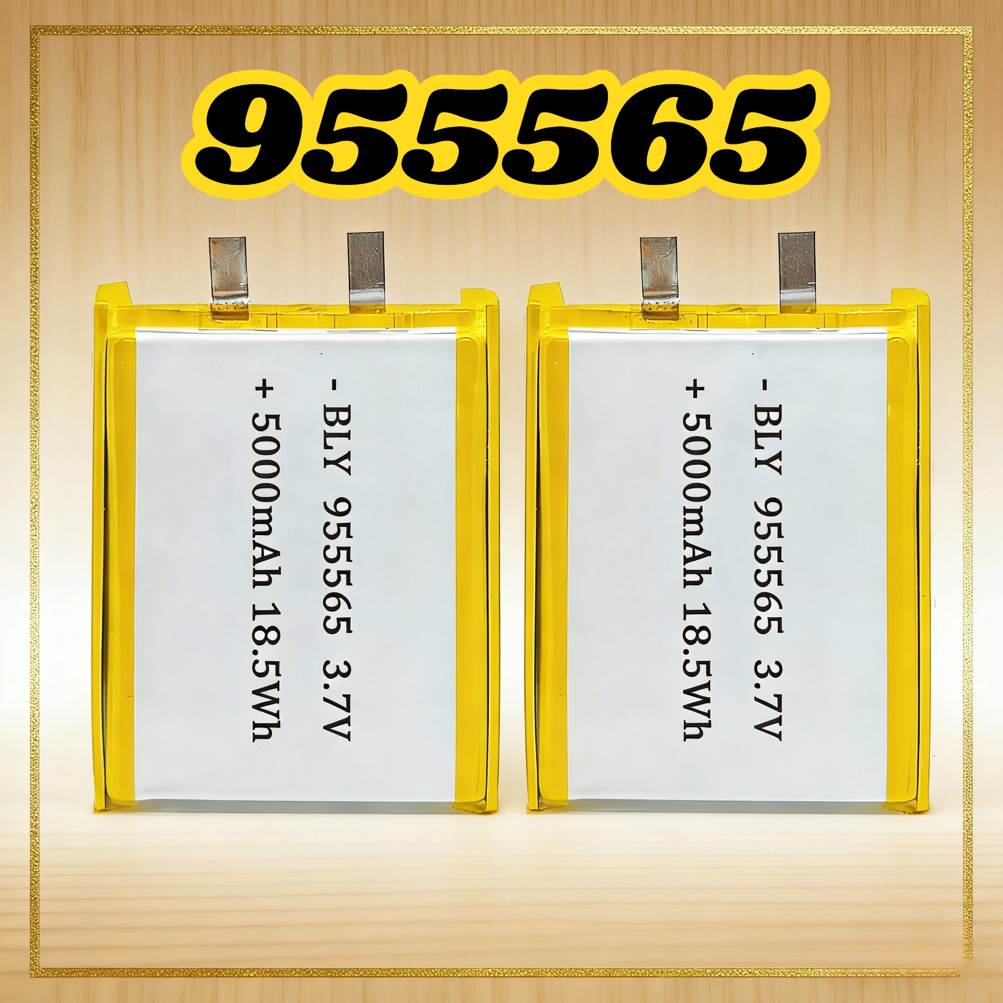 955565 3.7V 5000mAh Polymer Lithium Battery Lithium Ion Battery for Power Bank GPS 100% Real Capacity