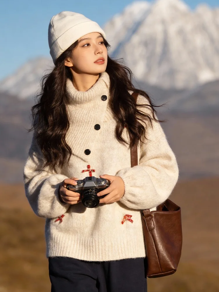 

Soft Cozy High Ne Knitted Base irt Women's Spring New Sle Winter Thiened Long Sve Polyester Fiber Commute Sle