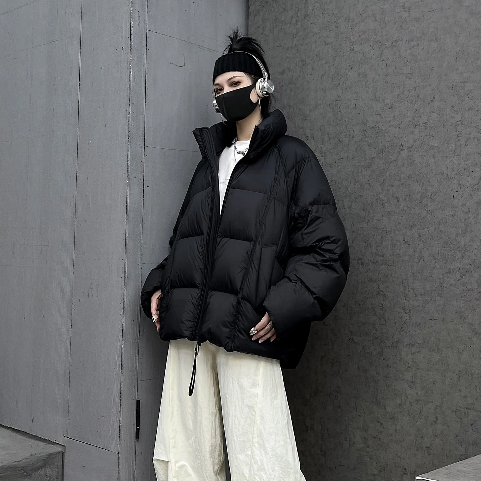 

Модная утепленная куртка-пуховик с высоким содержанием натурального пуха для мужчин и женщин, зимняя одежда, теплая куртка-пуховик