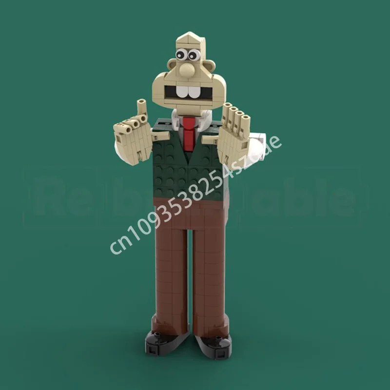 

894 шт. MOC Wallace & Gromit The Wrong Trousers, строительные блоки, логическое мышление, практические способности, рождественская игрушка в подарок