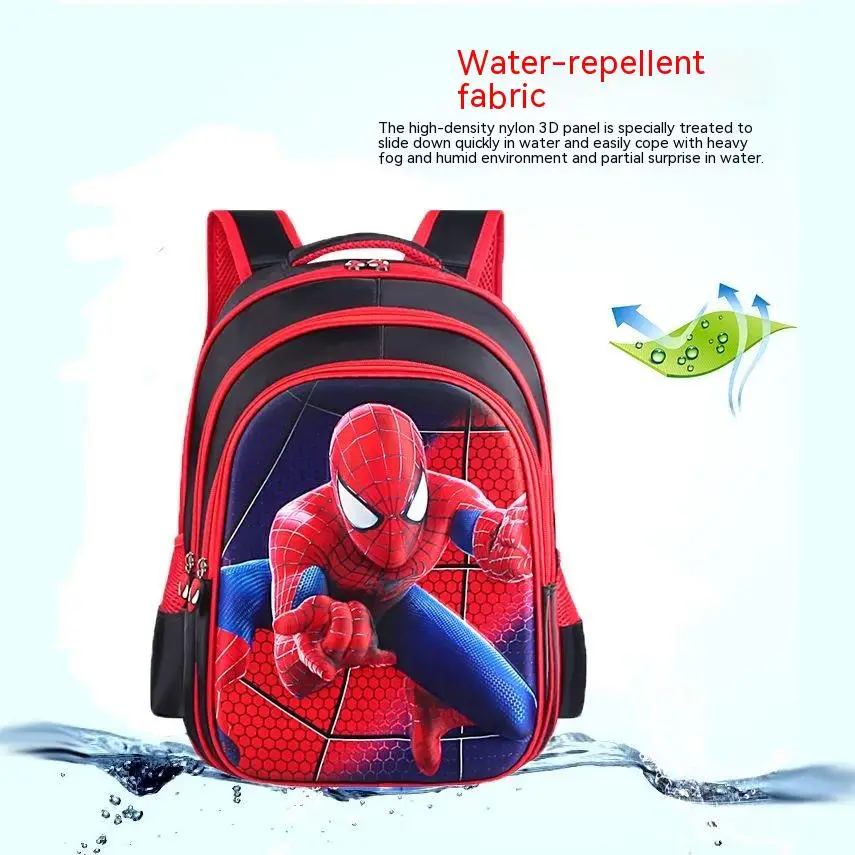 

New 3d Children School Bag 1-6 Grade Spider Backpacks Cute Anime Waterproof Bagpack Kids Kindergarten Bookbag Mochila Infantil