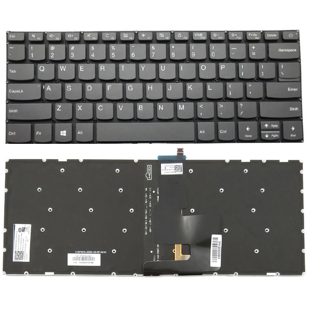 

Hot Laptop Replacement Keyboard For Lenovo IdeaPad 320-14ISK 320S-14IKB 320S-14IKBR US Layout With Backlight