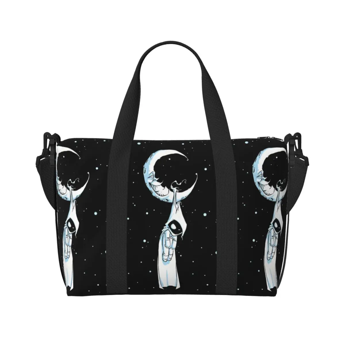 

Пляжная большая сумка Moon Knight на заказ для женщин, супергероев, пляжные дорожные сумки для спортзала с большим отделением