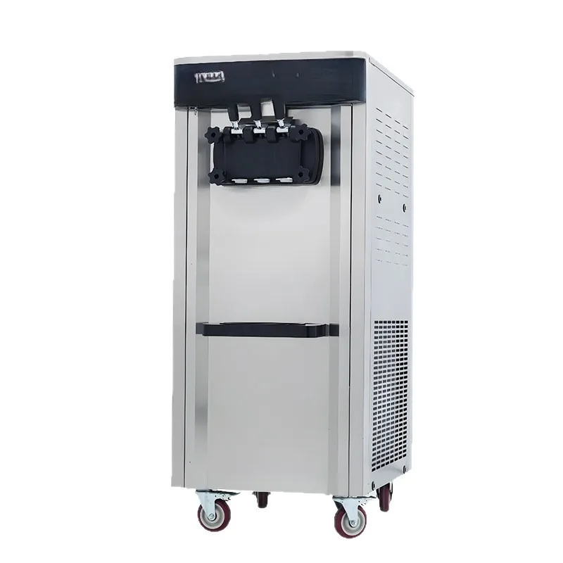 Soft ice cream machine Commercial small desktop vertical three-color ice cream machine Fully automatic, cone ice cream machine
