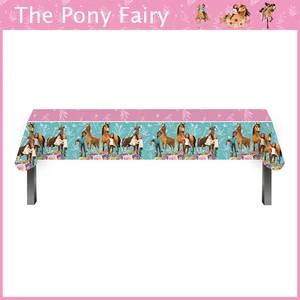 ديكور حفلة ركوب الكرتون الروح ، أدوات مائدة يمكن التخلص منها ، لوحة ورقية ، كوب ، كعكة توبر ، لوازم عيد ميلاد سعيد ، أطفال أعلى 8 حفلات مبيعات موضوع فتاة الحصان - No3