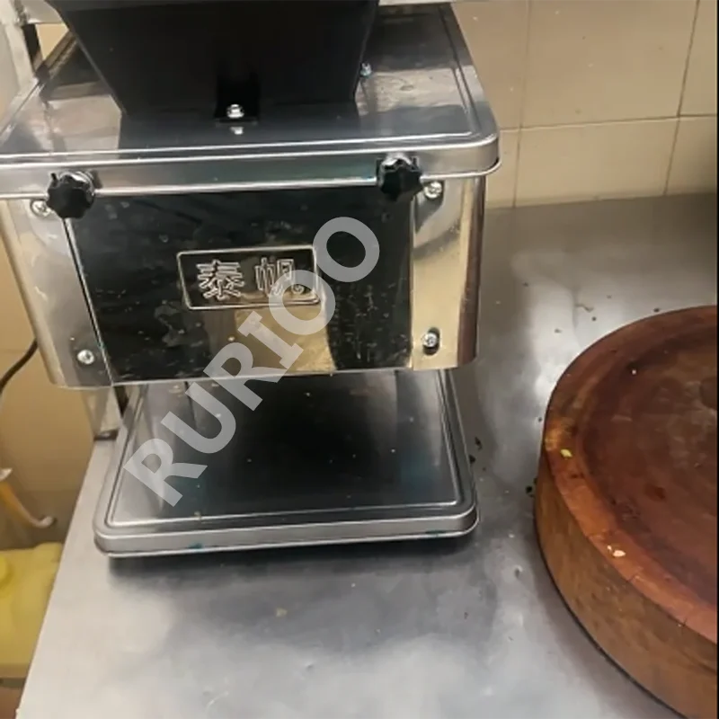 850W Stable Motor Meat Cutting Machine Single Cut Model Optional Multiple Thickness Knife Groups