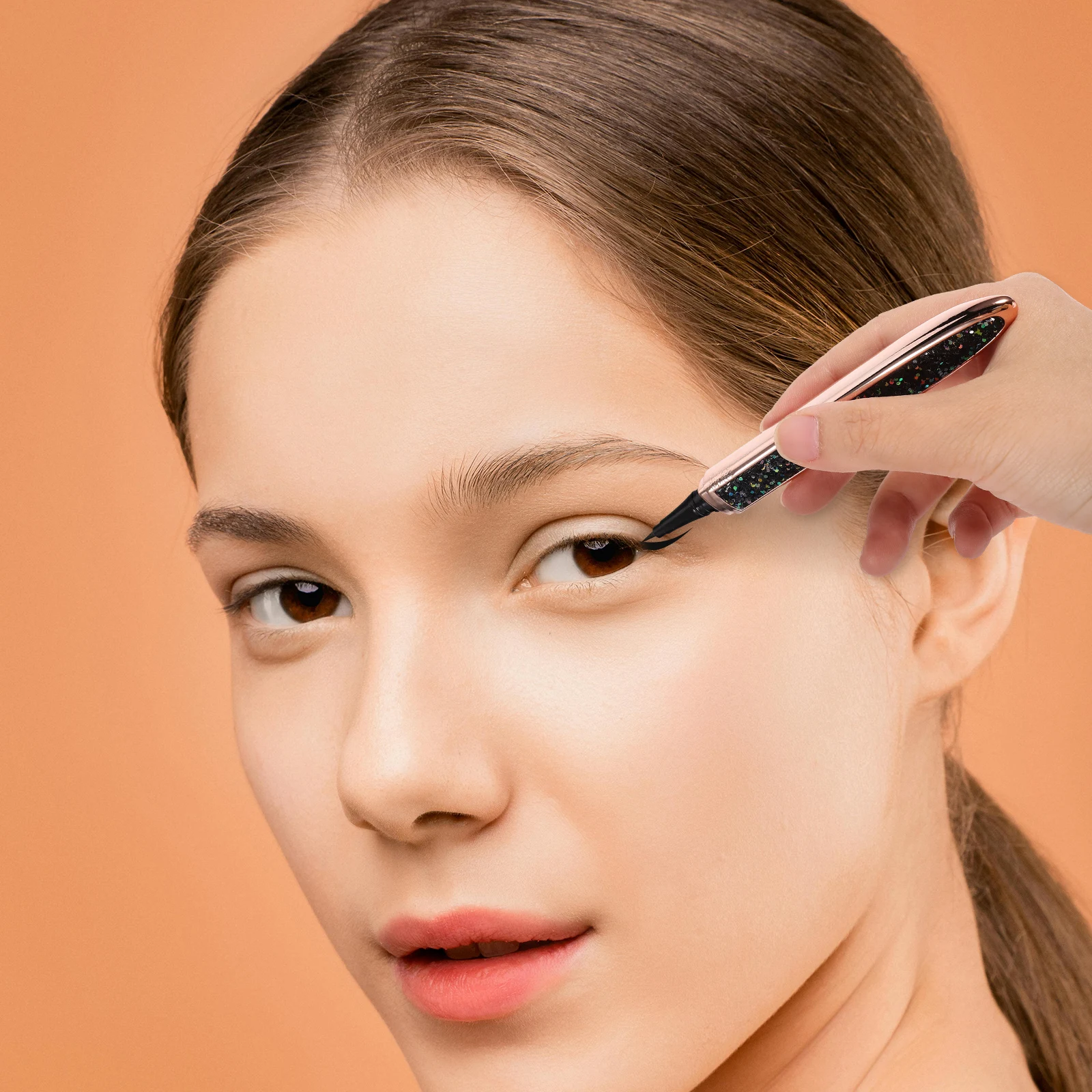 Self-Adhesive Eyeliner No Blooming Thin Nib Eye Liner Pencil Smooth Quick-Drying Lasting Professional Makeup Tools