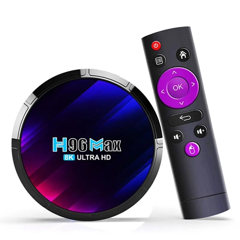 JABS-H96MAX RK3528 صندوق التلفزيون الذكي أندرويد 13 8K 2GB 16GB 2.4G 5G واي فاي صندوق التلفزيون الذكي أجزاء التحكم عن بعد