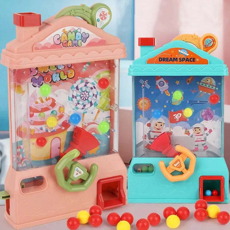 Children's Pick-up Bean Manual Villa House Ball Machine Intelligence Parent-child Interactive Board Game Focus Training Toys