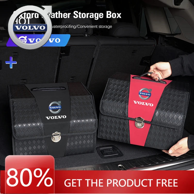 

Подстаканники для автомобиля, кожаный ящик для хранения из ткани Оксфорд, автомобильный багажник, сортировочный чемодан для Volvo Xc60 Xc90 V40 V60 S60 V50 V90 S80 C40 XC40