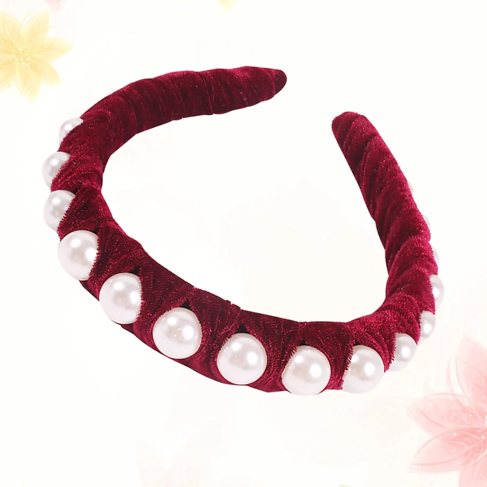 

Pearl Gold Headdress Bands Blue Accessories Hair Accessories Women Girls Durable Comfortable Elegant Hair Hoop