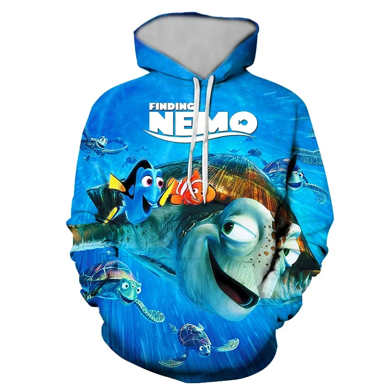 Disney Men's Hoodie Finding Nemo Boys Girls Hoodie 3D Print Oversized Pullover Dory Marlin Men's Hoodie Fashion Men's Clothing