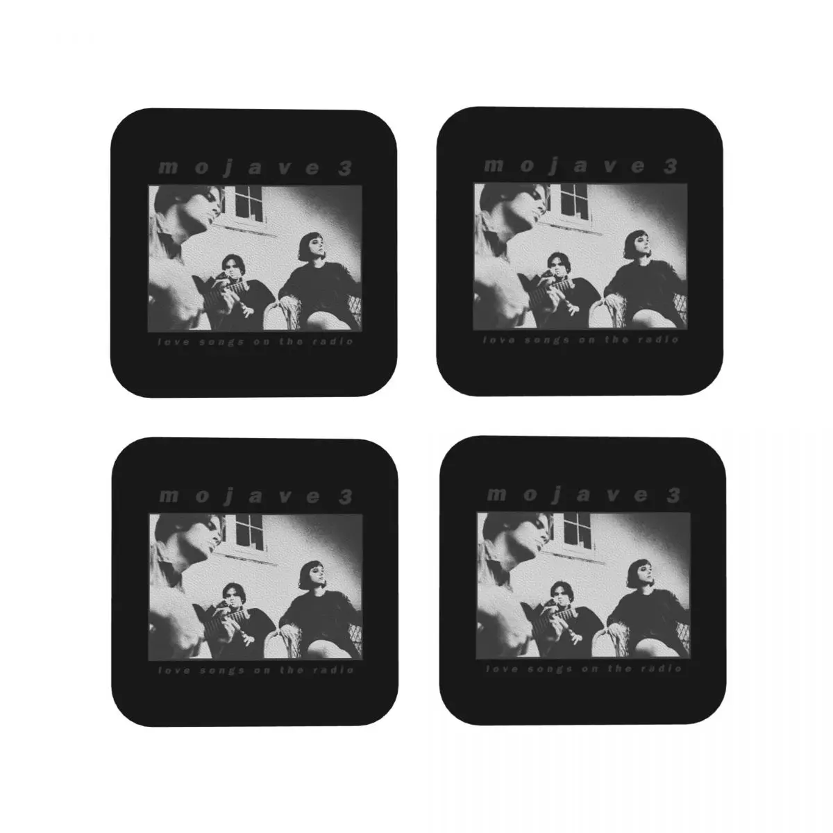 

Mojave 3 Love Song On Радио Подставки Кухонные салфетки Нескользящие изоляционные коврики для чашек Кофейные коврики для дома Посуда Подушечки Набор из 4 шт.