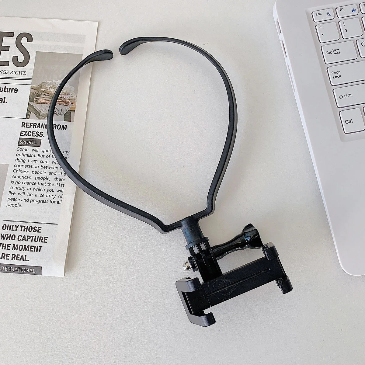 1 Piece of Mobile Phone Neck Strap Holder for Selfie and Sports Shooting, Fishing Shooting Stand, Outdoor Travel Recording, Motorcycle Riding Shooting