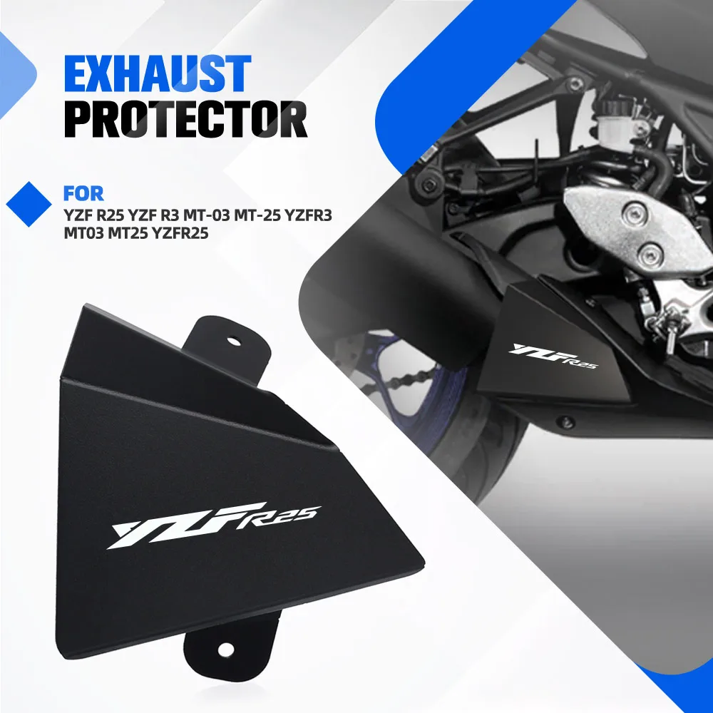 

Motorcycle Exhaust Shield Protector Cover Exhaust Pipe Crash For YAMAHA YZF R25 YZF R3 MT-03 MT-25 YZFR3 MT03 MT25 YZFR25