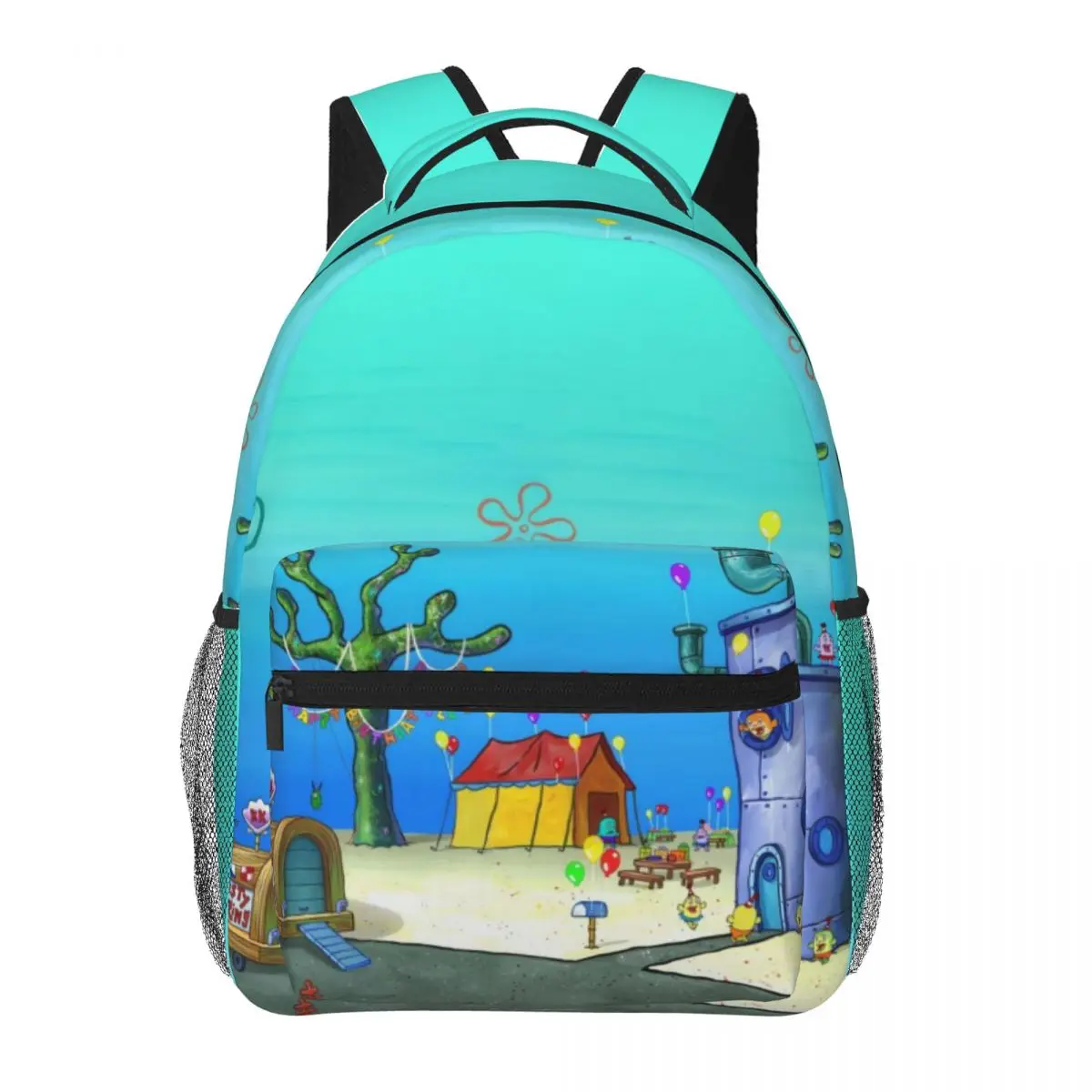 

SpongeBob New Fashion High Capacity Waterproof College Backpack Trendy Laptop Travel Book Bag 17inch