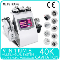 MEISIKANG 9 in 1 40K Cavitation Ultrasonic KIM8 Weight Loss Massage Ems Body Shaping Machine Anti Cellulite Massager