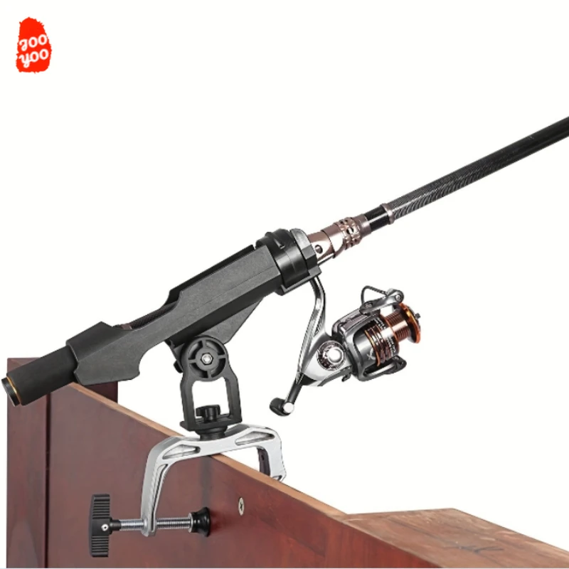 Soporte de pesca direccional multifuncional con asiento giratorio - imagen 3