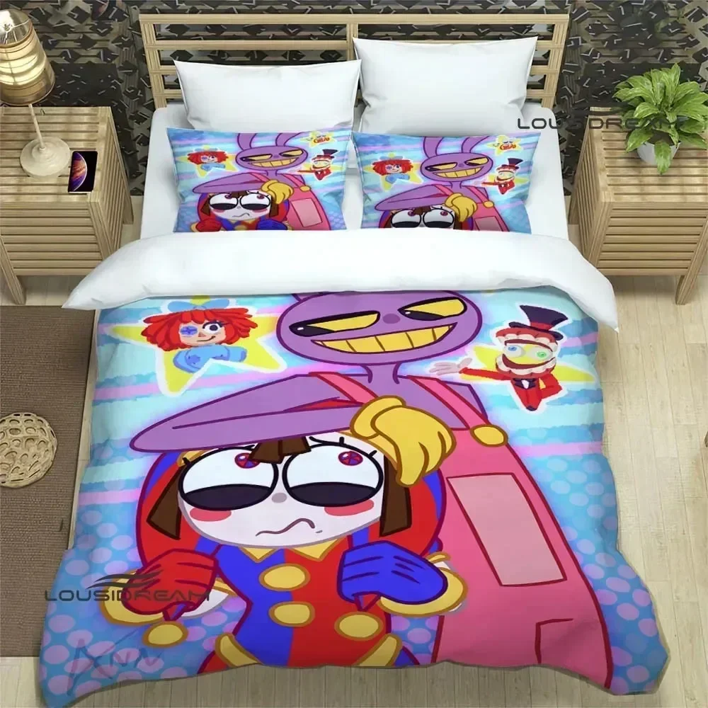 THE AMAZING DIGITAL CIRCUS Bedding Sets Exquisite Bed Supplies Set Duvet Cover Set Comforter Luxury Birthday Gift Quilt Cover image 3