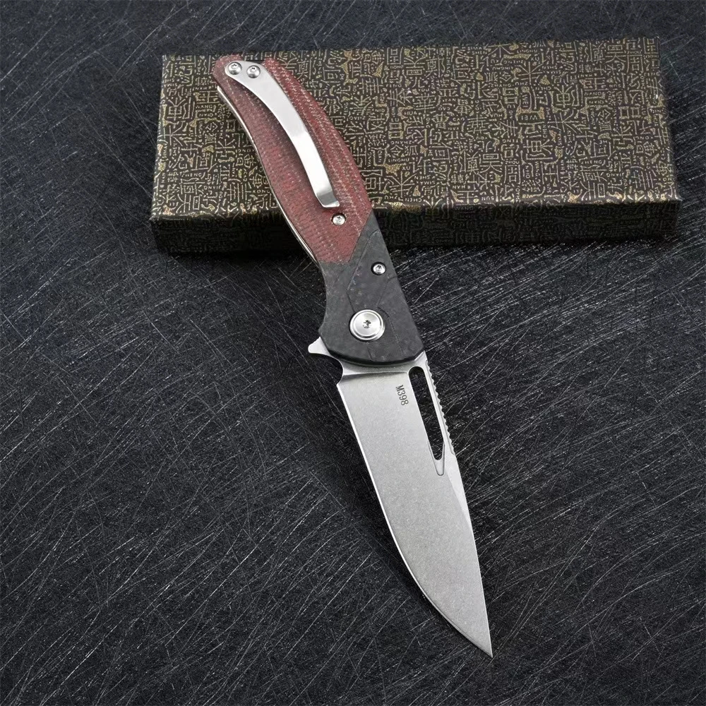 F3 Mini Bear Tactical Folding Knife Blade 14c28n With Carbon Fiber Linen Micarta Hand Tool Survival Camping Pocket Knives  Edc