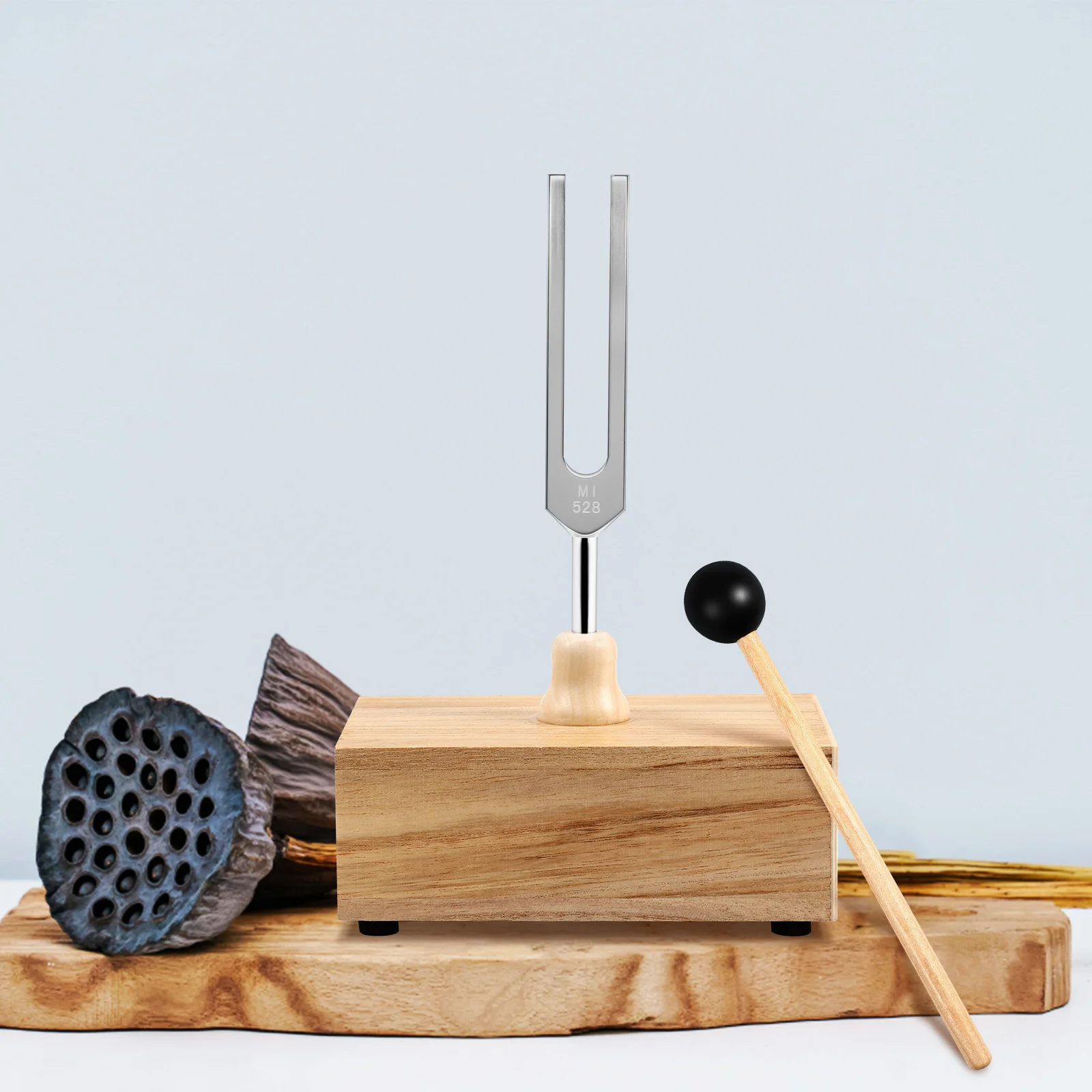

1Set Tuning Fork Yoga Aluminium Alloy Resonance Box Hammer Kit Versatile Sound 528Hz Sensory Relaxing Yoga Tools