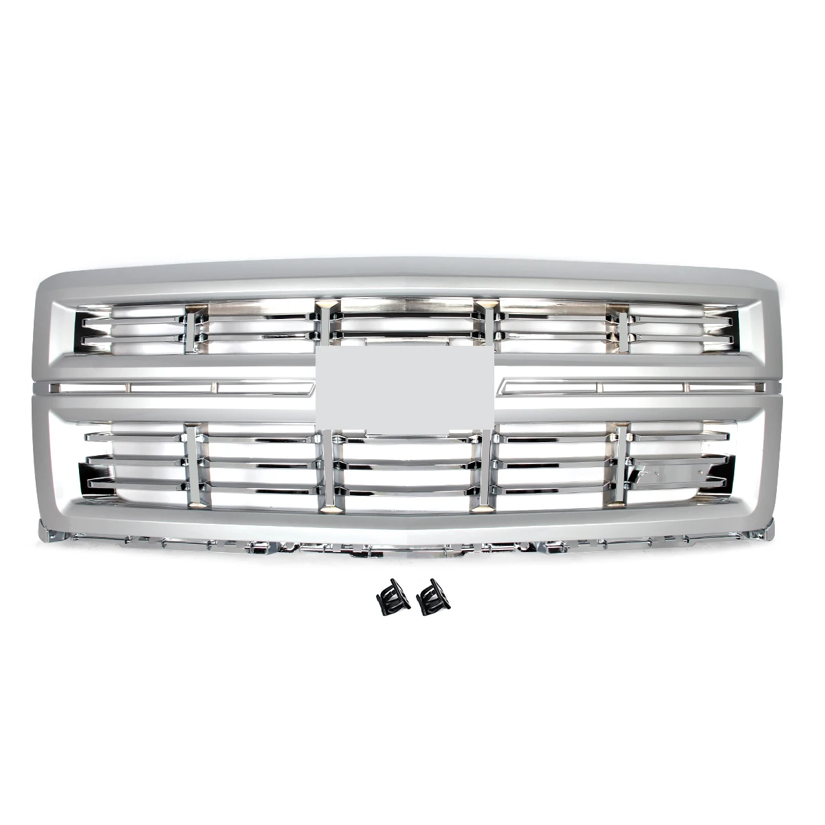 Front Upper Grille Replace For Chevrolet Silverado 1500 Z71 2014-2015 Front Bumper Grille Hood Grills Modified Grill Accessories